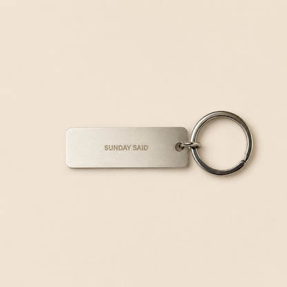 The Low Social Battery Keychain