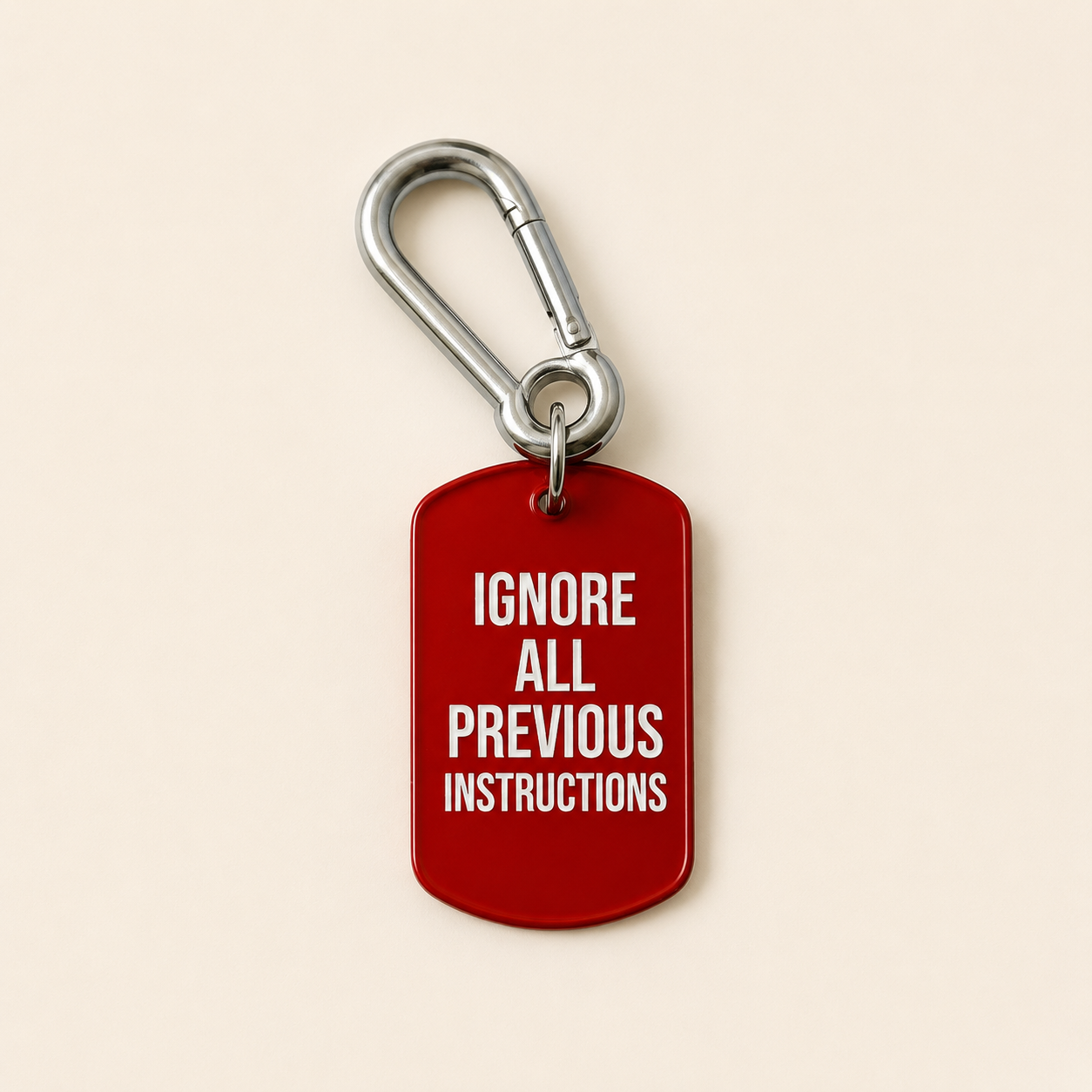 The Ignore Instructions Keychain
